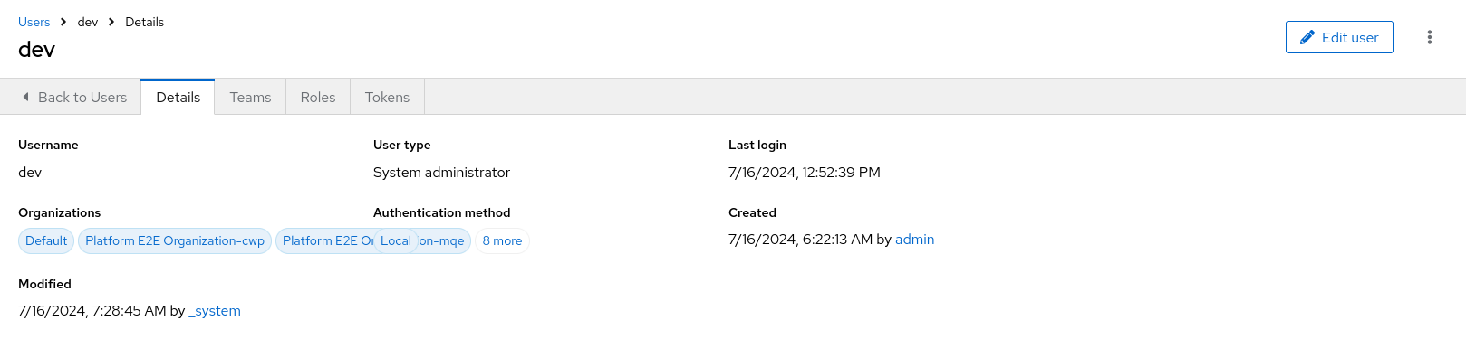 Activity stream details